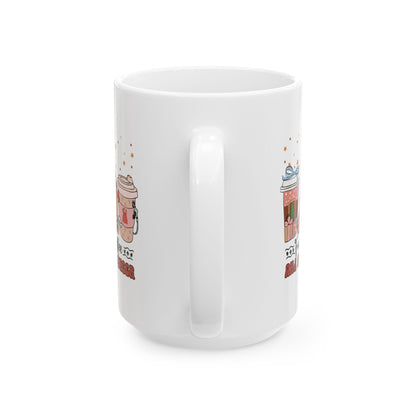Fueled By Coffee and Christmas Cheer Ceramic Mug