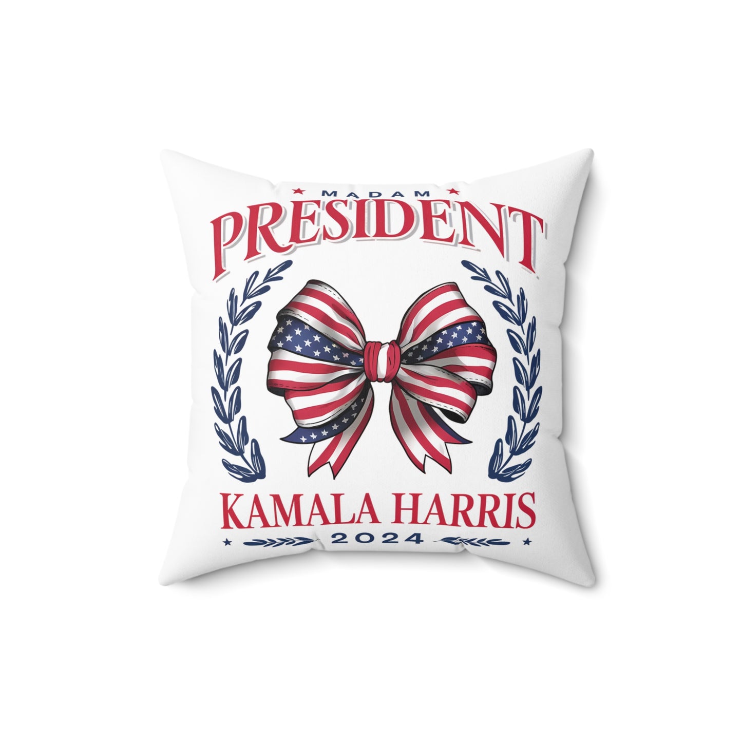 Coquette Kamala Harris Square Pillow