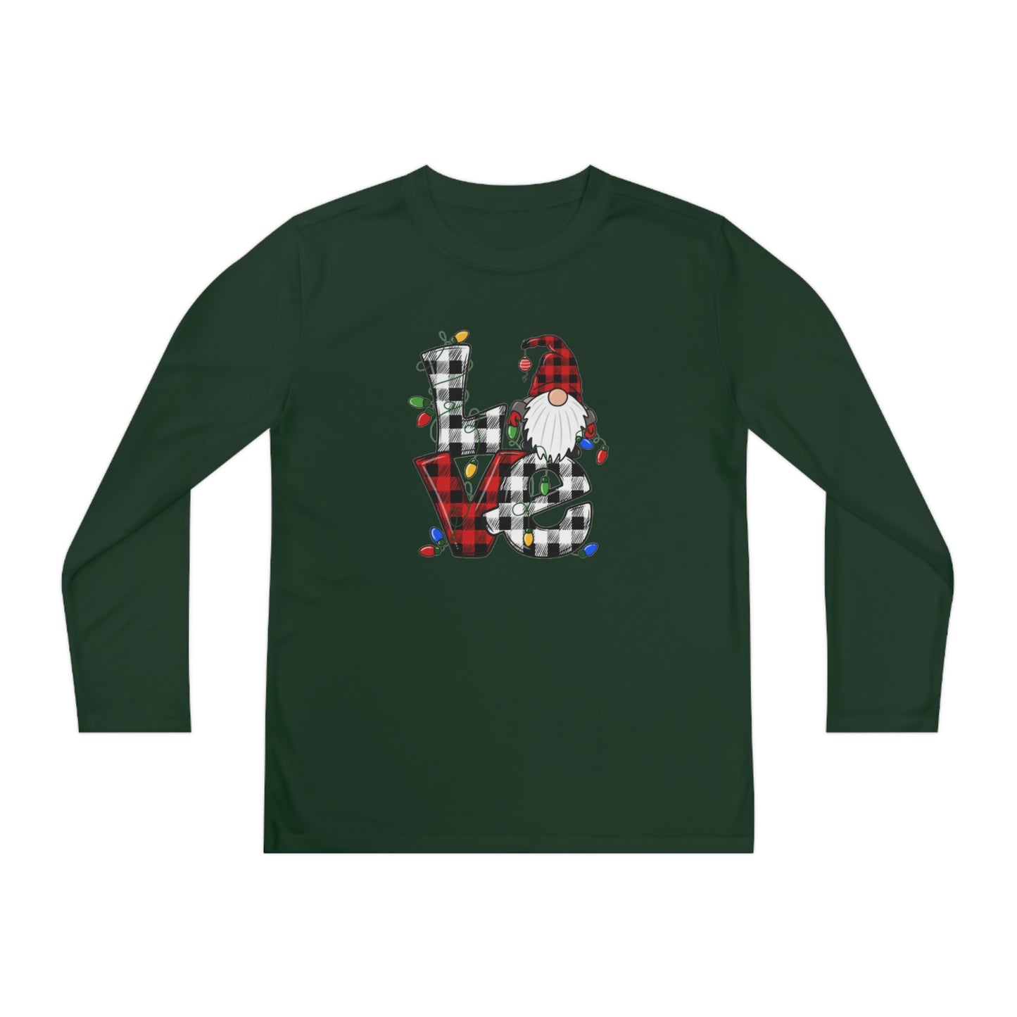 Happy Holidays Gnome Youth Long Sleeve T-Shirt