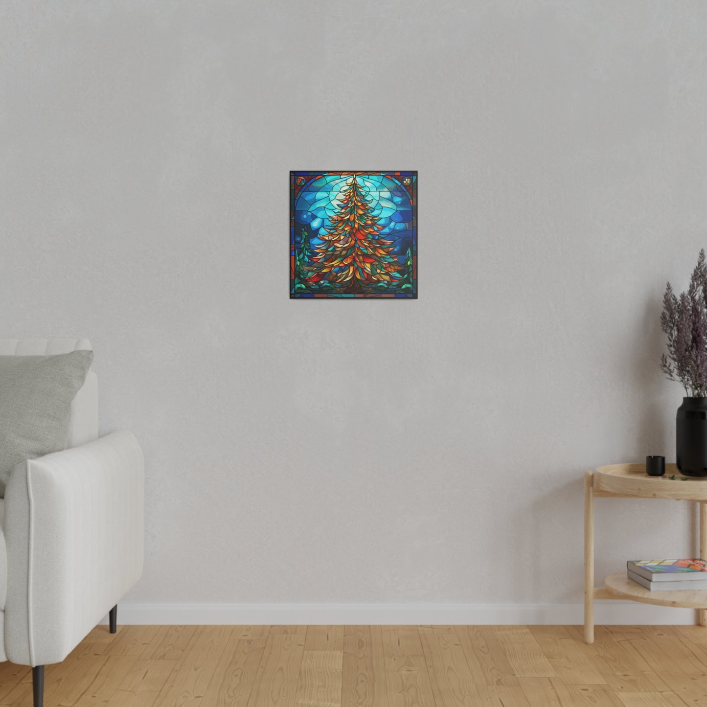 Stained Glass Christmas Canvas