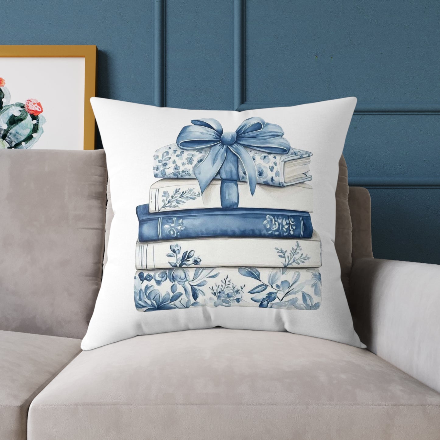 Coquette Book Stack Decorative Pillow