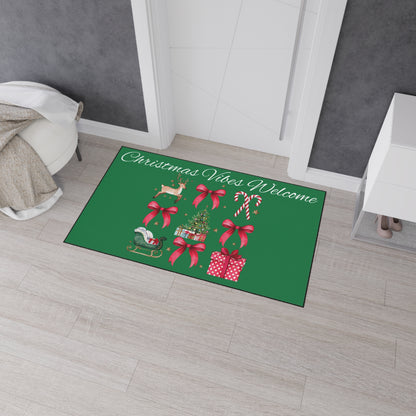 Christmas Vibes Welcome Heavy Duty Floor Mat