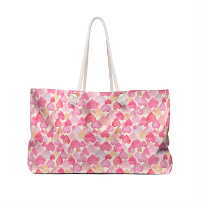 Valentine's Hearts Weekender Bag Tote
