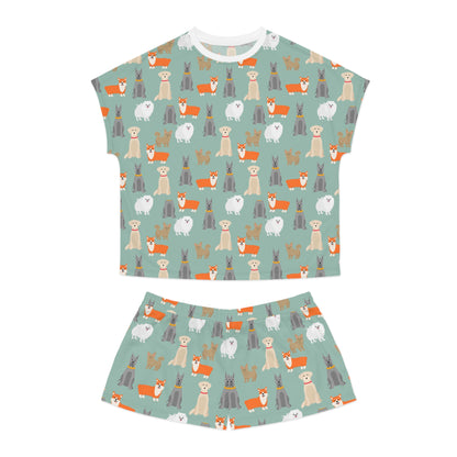 Cozy Dog Lover Print Women's Pajama Set