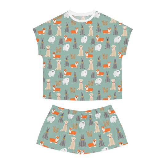 Cozy Dog Lover Print Women's Pajama Set