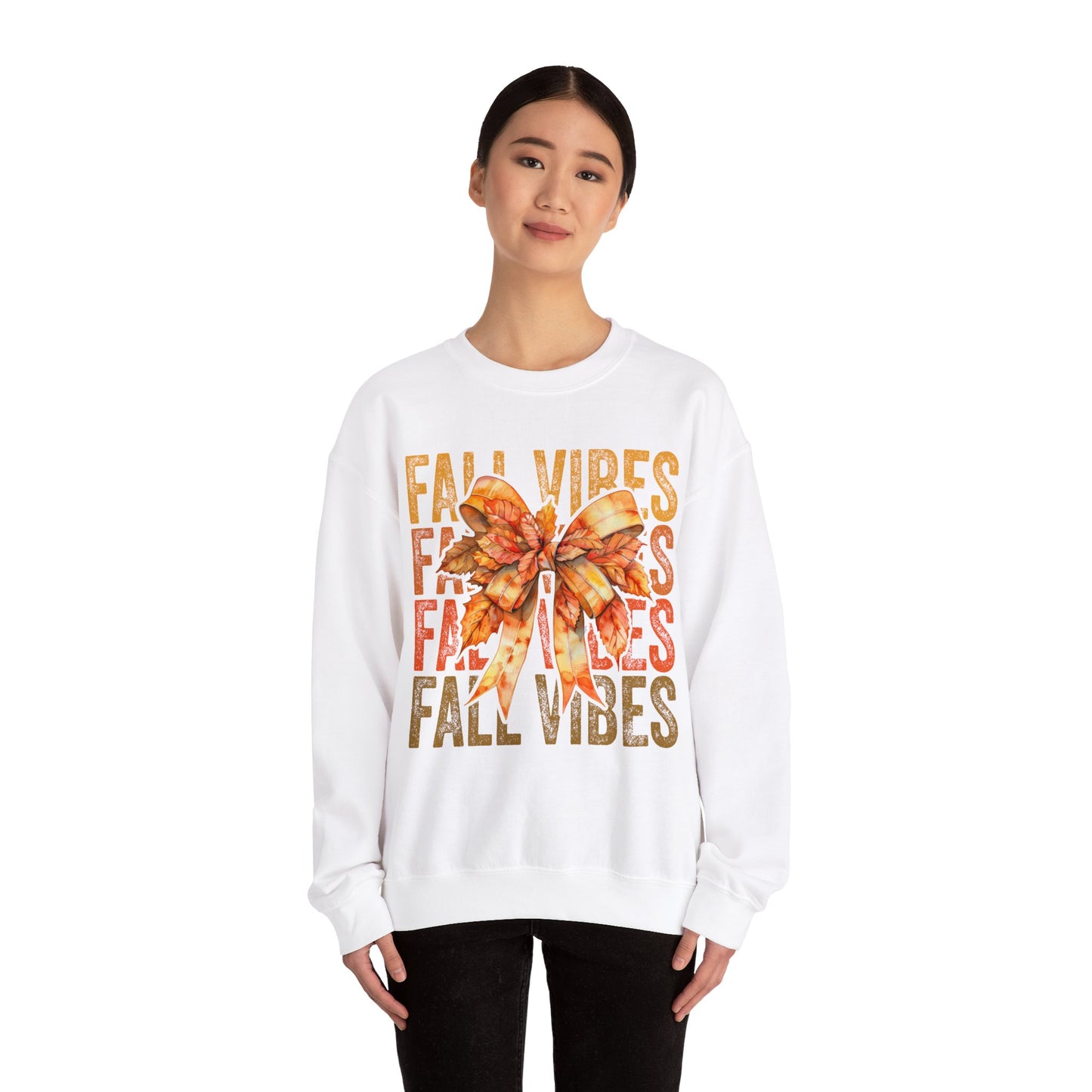 Fall Vibes Coquette Bow Sweatshirt