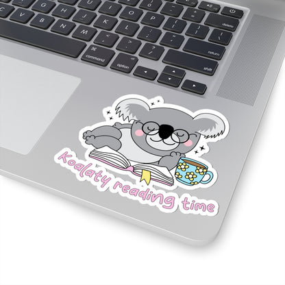 Koala Book Lovers Laptop Stickers