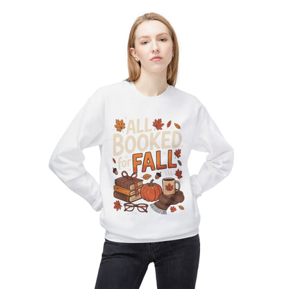All Booked for Fall-Themed Adult Sweatshirt
