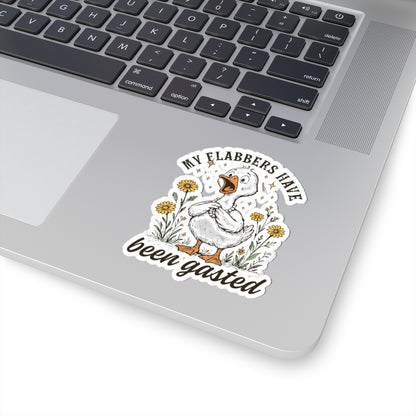 My Flabbers Have Been Gasted Kiss-Cut Stickers