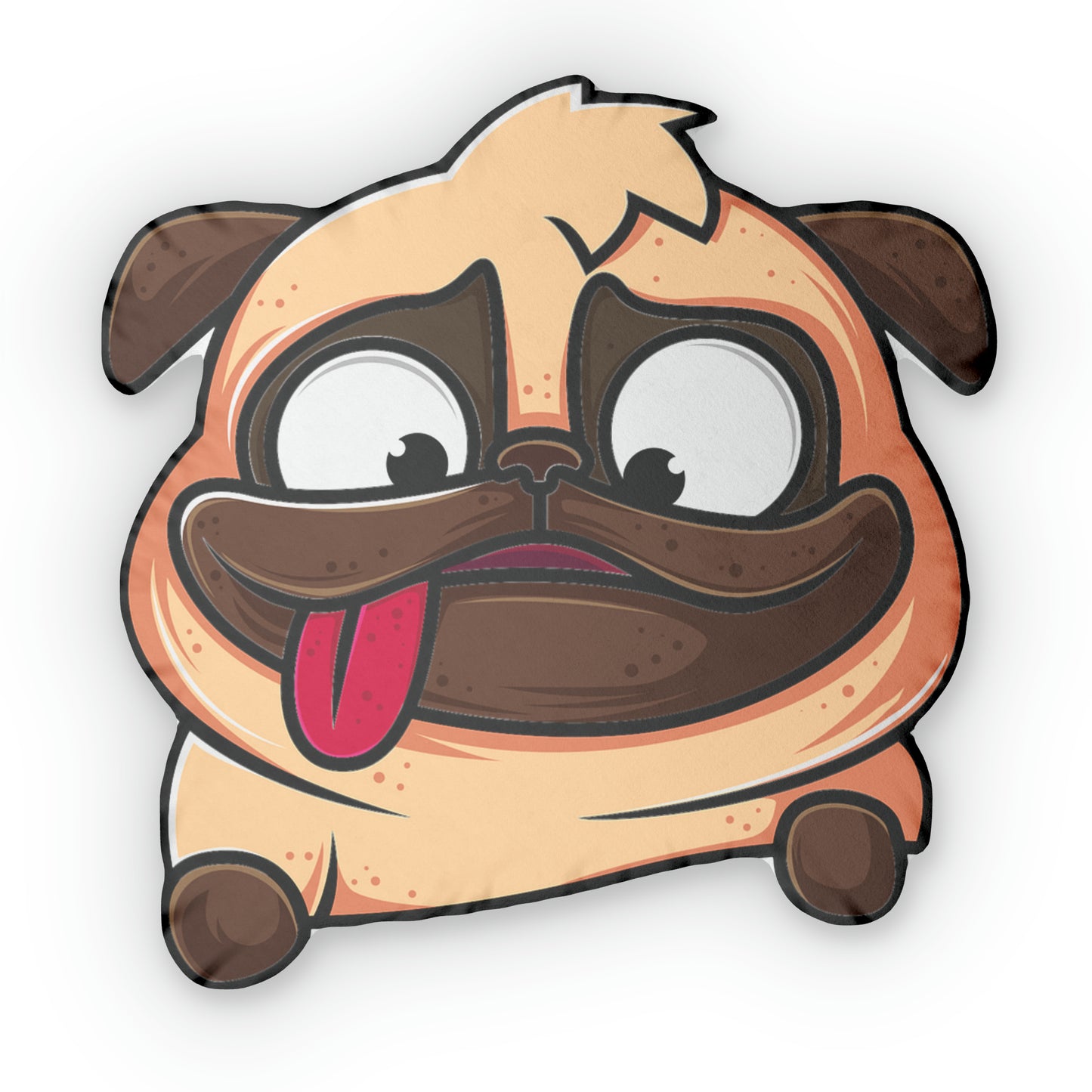 Pug Dog Custom Shaped Pillows