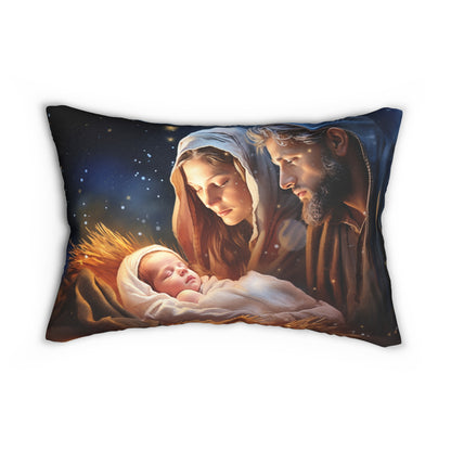 Baby Jesus Lumbar Pillow