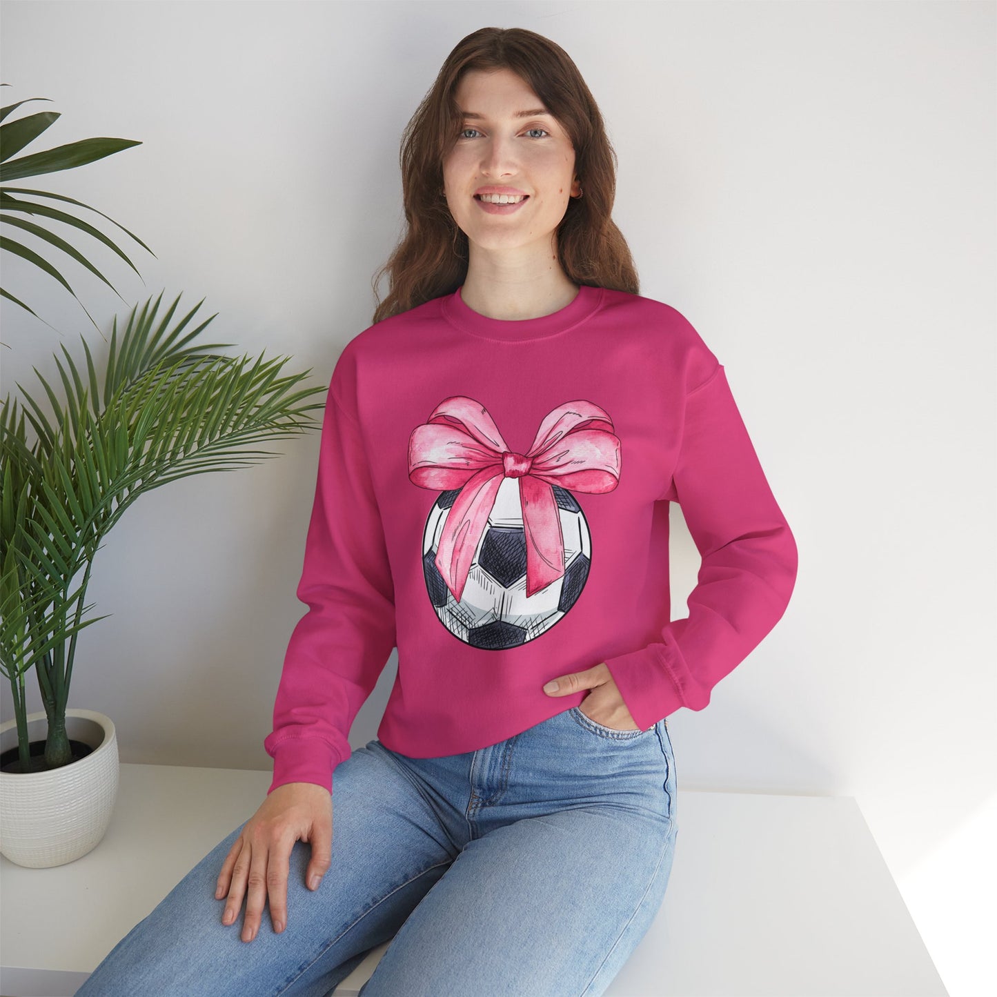 Soccer Coquette Adult Size Sweatshirt