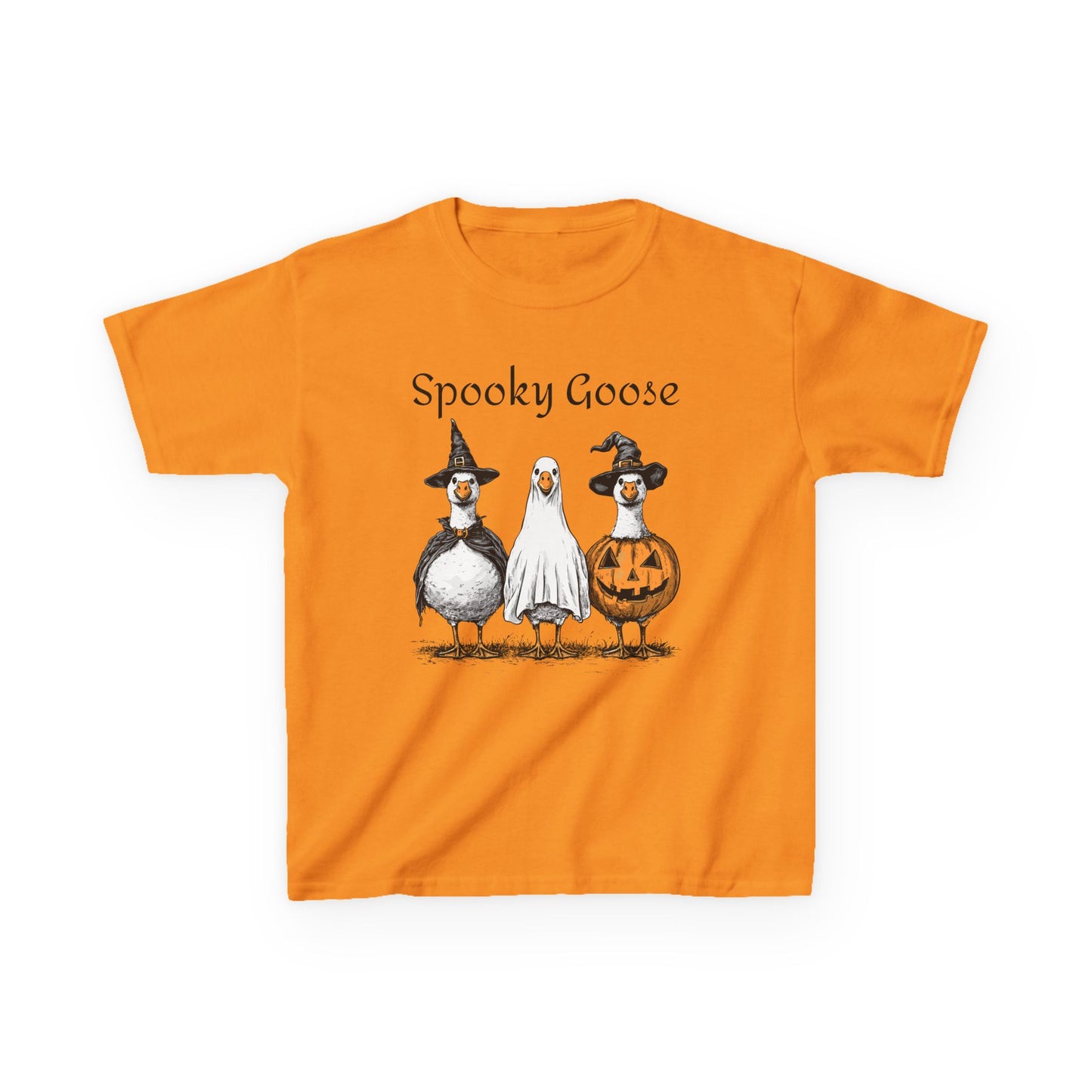 Spooky Goose Kids Halloween T-Shirt