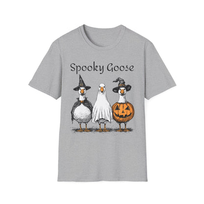 Spooky Goose Halloween Softstyle Adult T-Shirt
