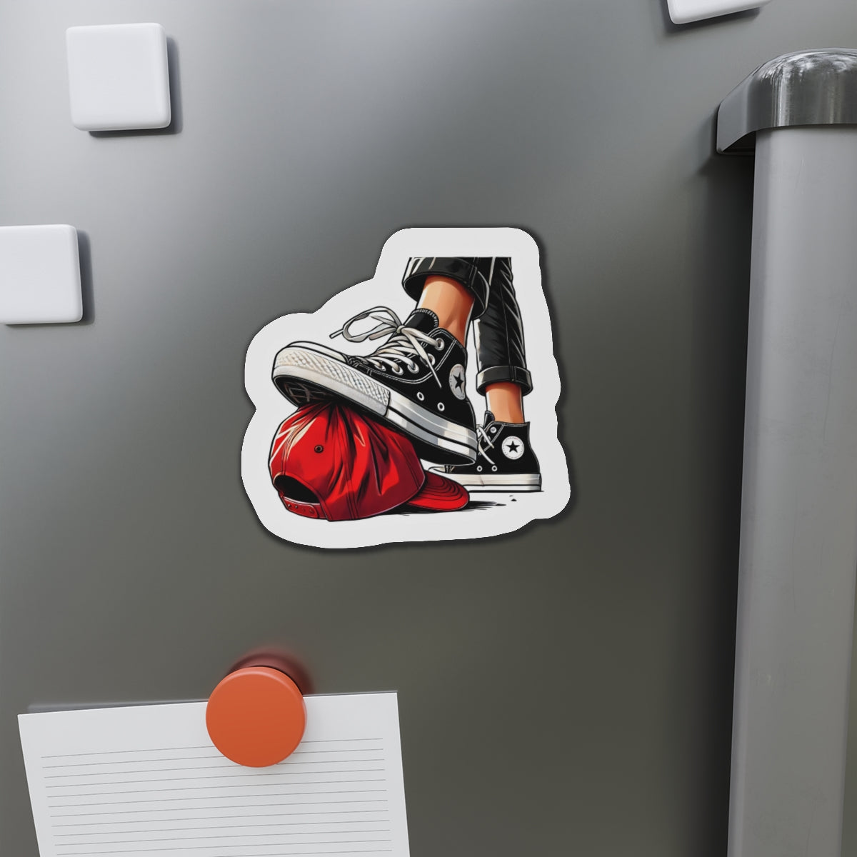 Kamala's Chucks Squash MAGA Hats Die-Cut Magnets