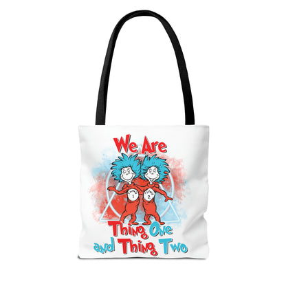 We Are Thing One and Thing Two Tote Bag (AOP)