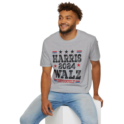 Harris Walz Obviously Unisex Softstyle T-Shirt