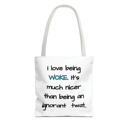 I Love Being Woke Tote Bag (AOP)