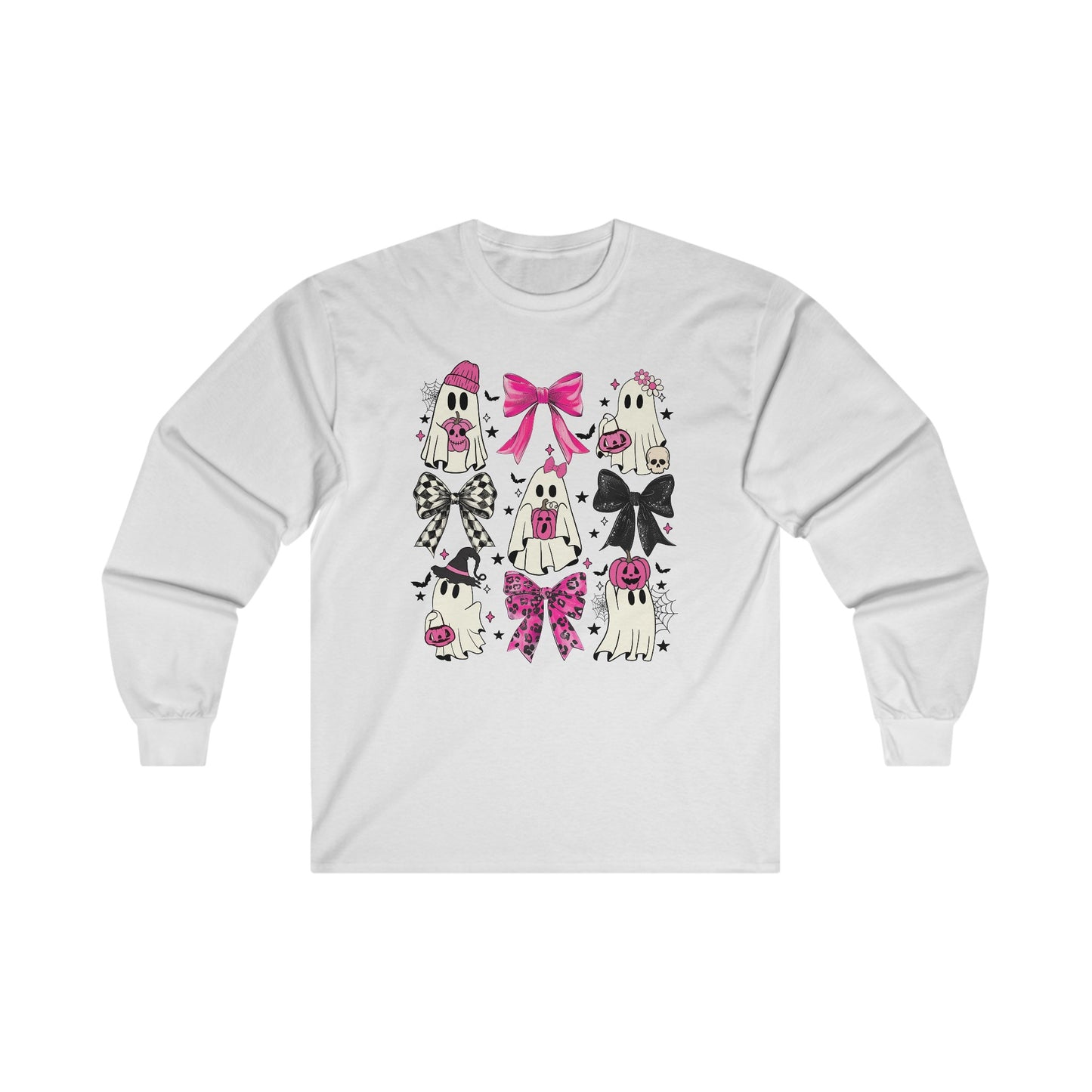 Coquette Cute Ghost Long Sleeve Tee