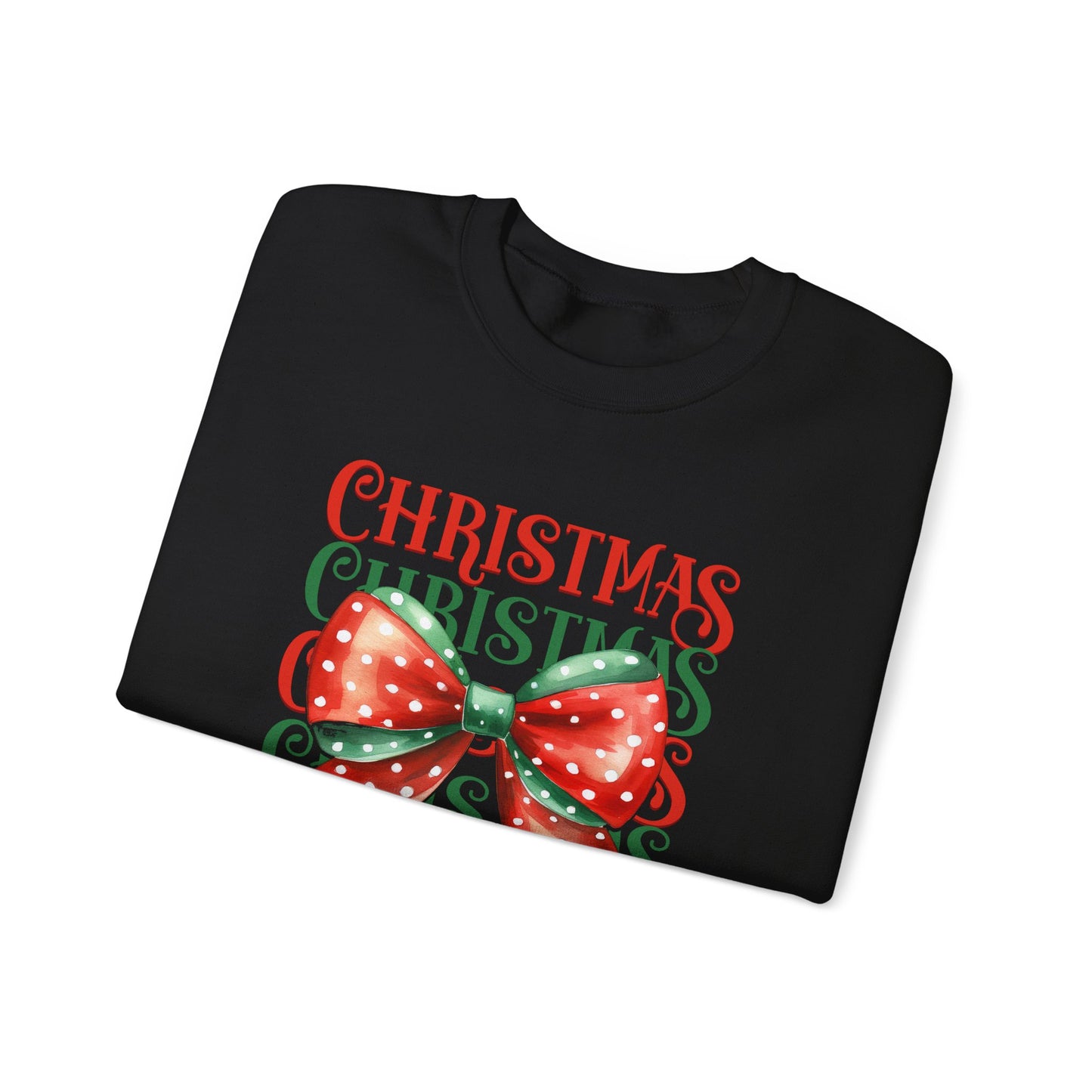 Christmas Coquette Bow Sweatshirt