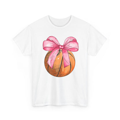 Girls Basketball Coquette Unisex Heavy Cotton Tee