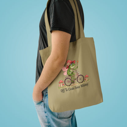 Whimsical Frog Fairy Bicycle Tote