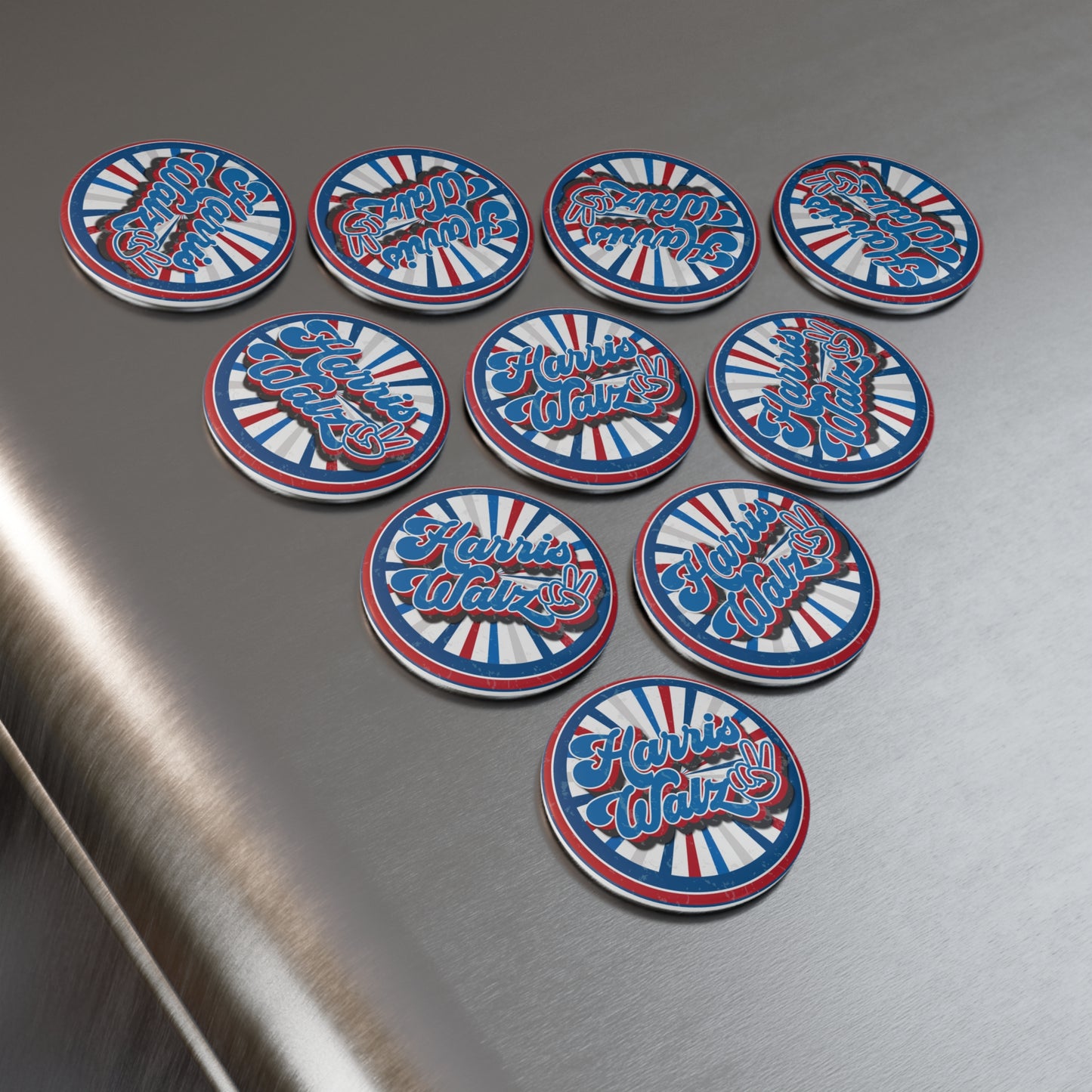 Harris Political Button Magnet, Round (1 & 10 pcs)