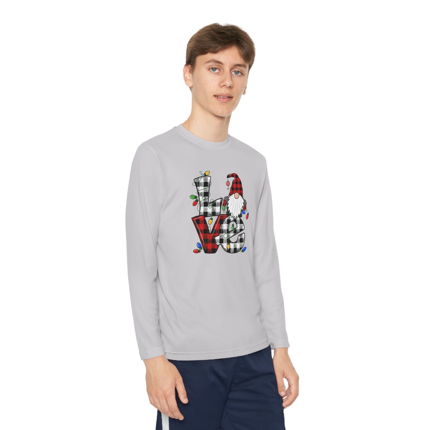 Happy Holidays Gnome Youth Long Sleeve T-Shirt