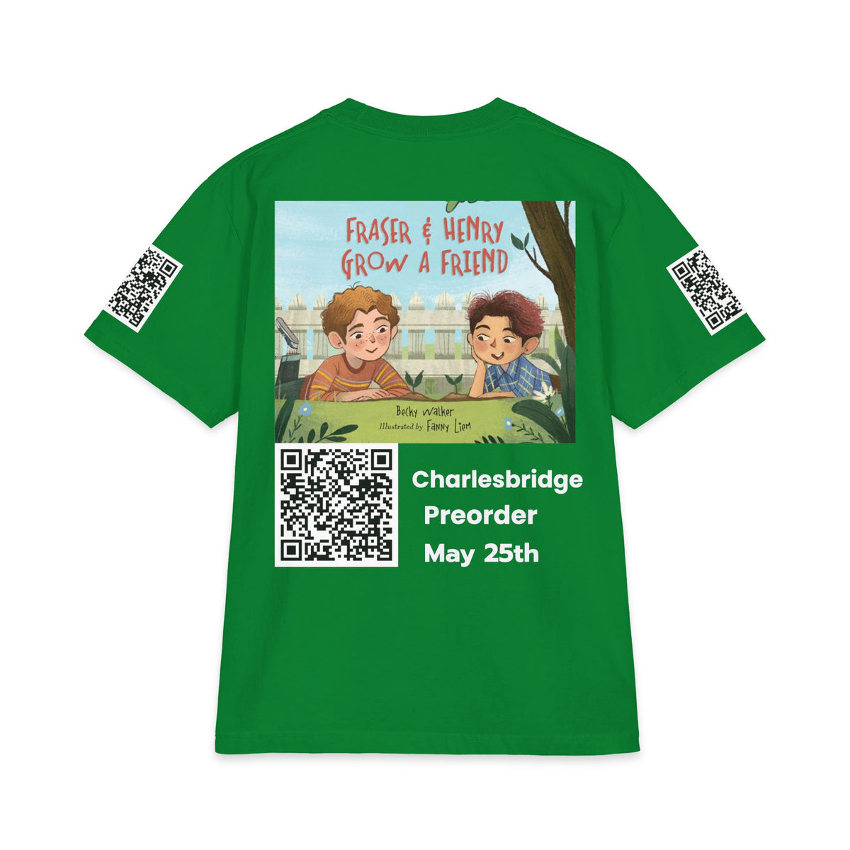 Charlesbridge “Raise a Reader, Grow a Reader” QR Code T-Shirt