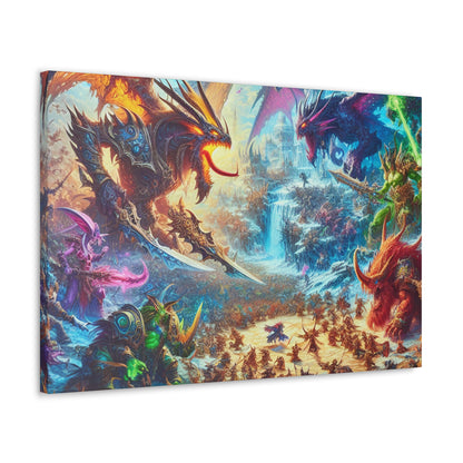 Dragon Battle DnD Wall Art