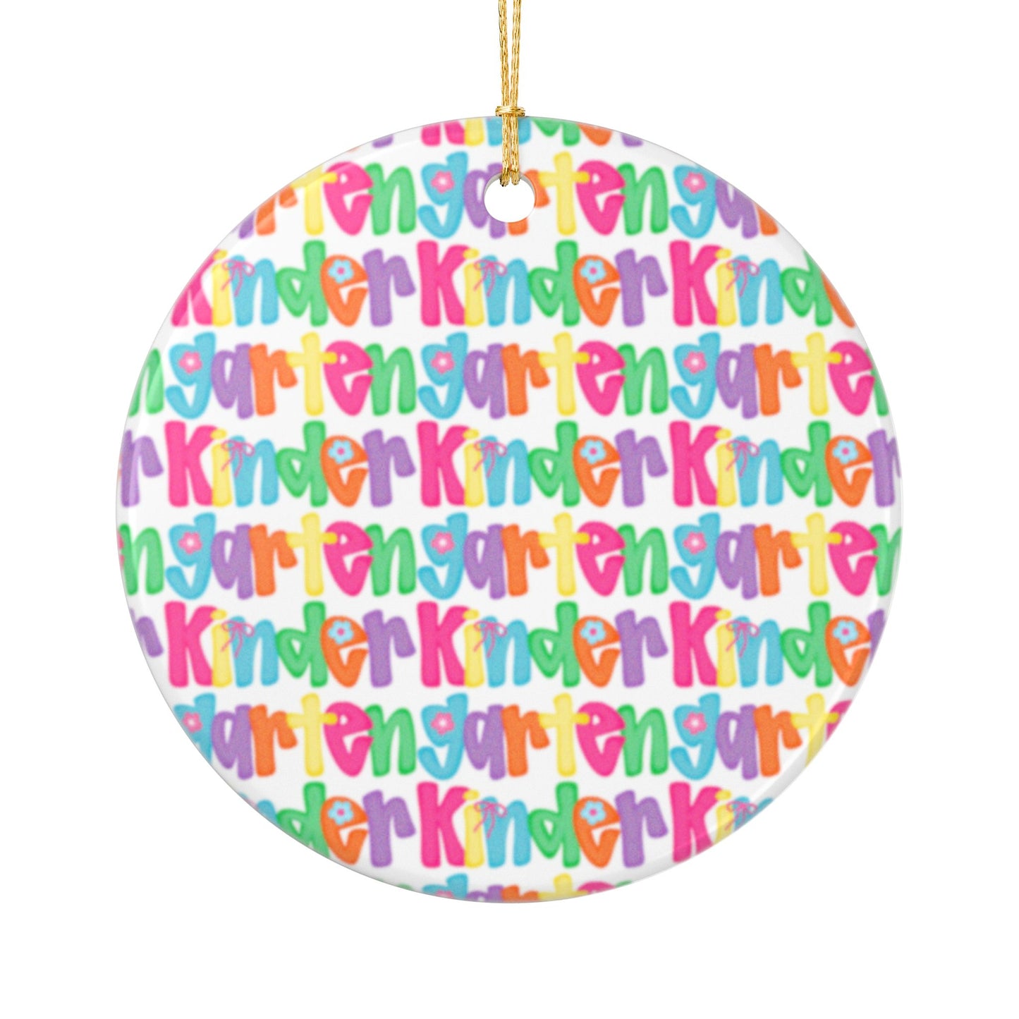 Kindergarten Christmas Ceramic Ornaments