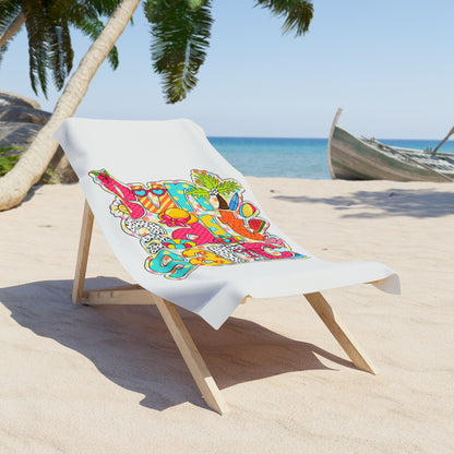 Vibrant Summer Beach Towel