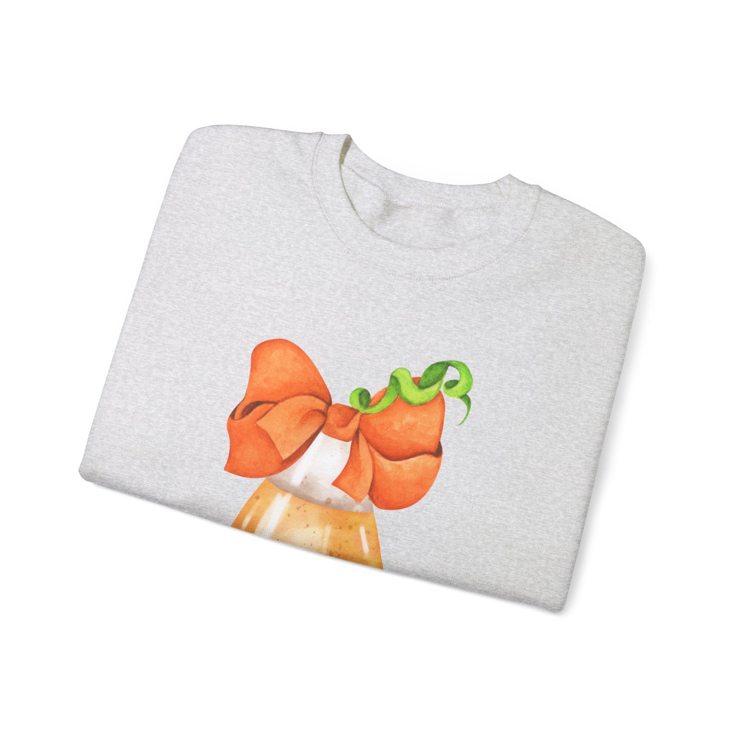 Candy Corn Coquette Halloween Sweatshirt