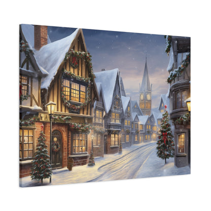 Christmas Village Canvas Art