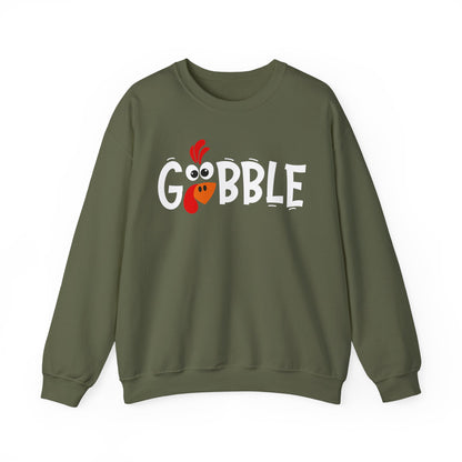 Gobble Thanksgiving Turkey Unisex Heavy Blend™ Crewneck Sweatshirt