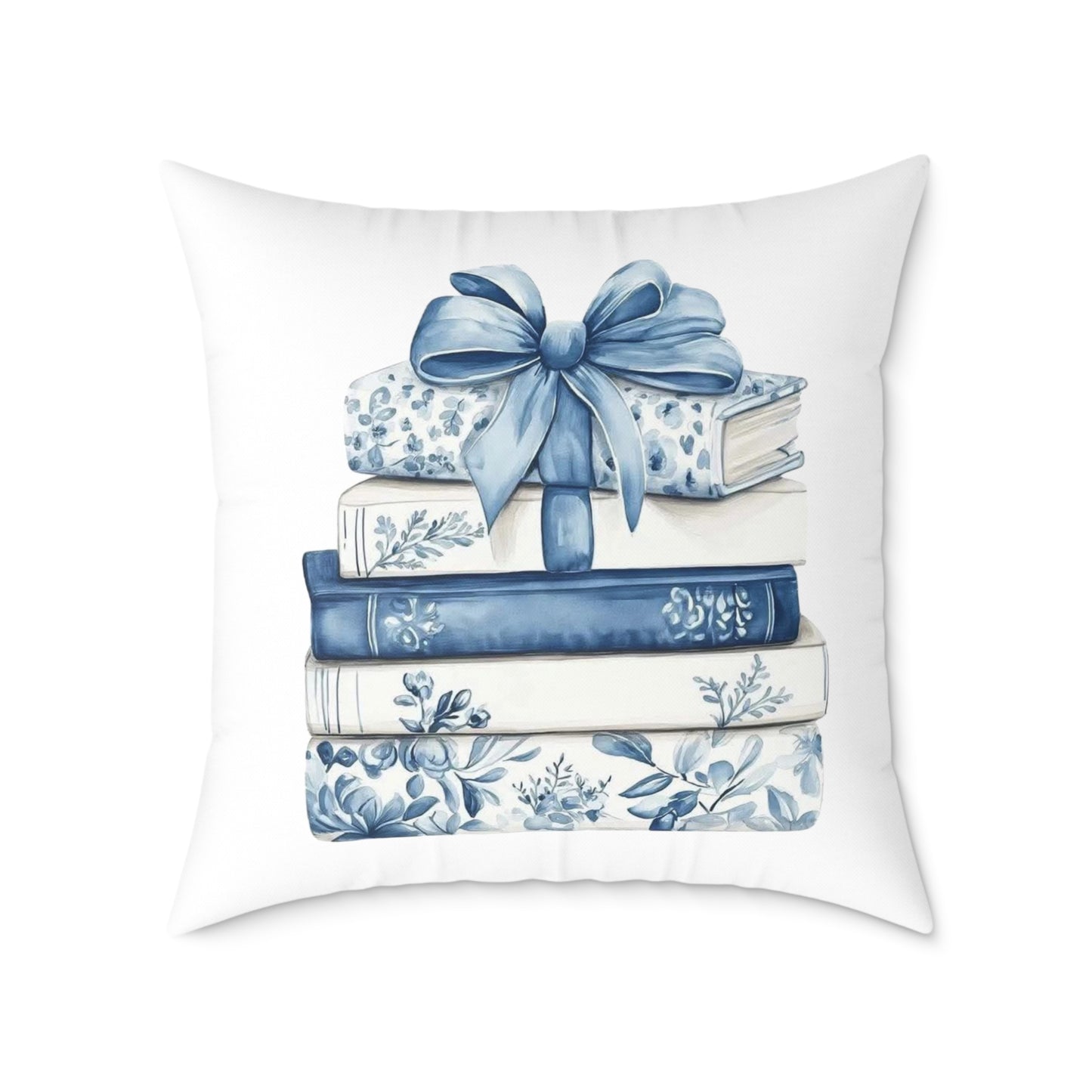 Coquette Book Stack Decorative Pillow