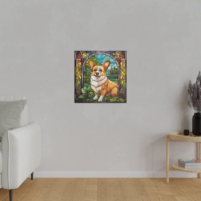 Corgi Wall Art Matte Canvas