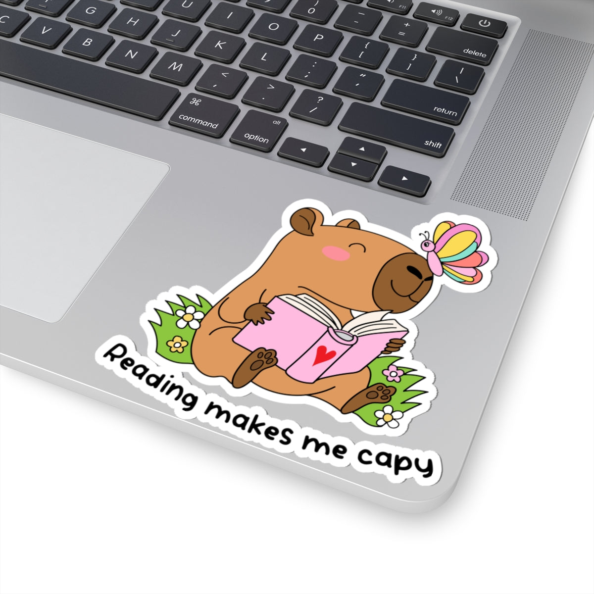 Reading Makes Me Capy Kiss-Cut Stickers