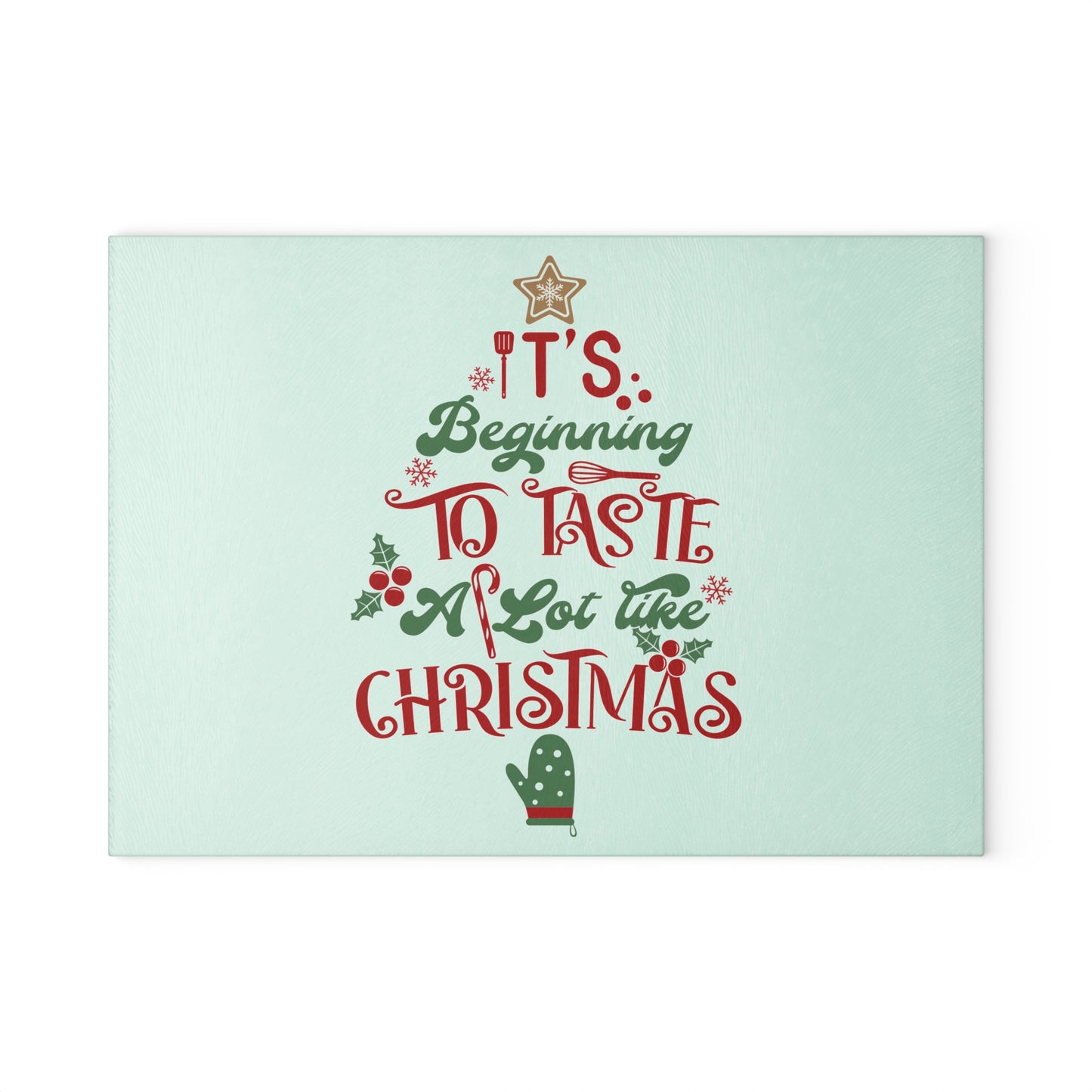 Christmas Glass Cutting Board