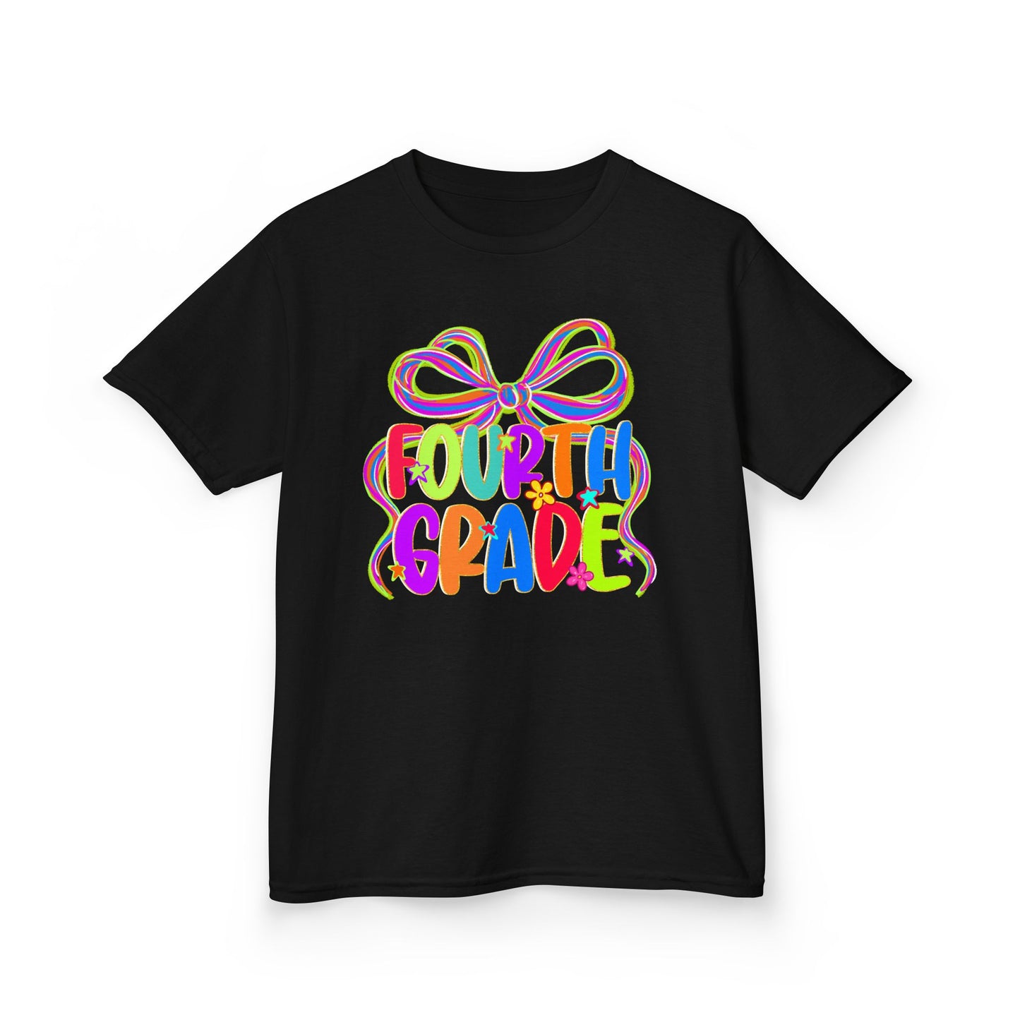 Neon Fourth Grade Back to School Kids Tee