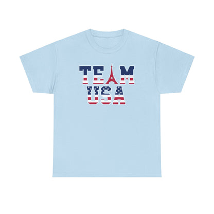 Team USA 2024 Paris Olympics Unisex Heavy Cotton T-Shirt