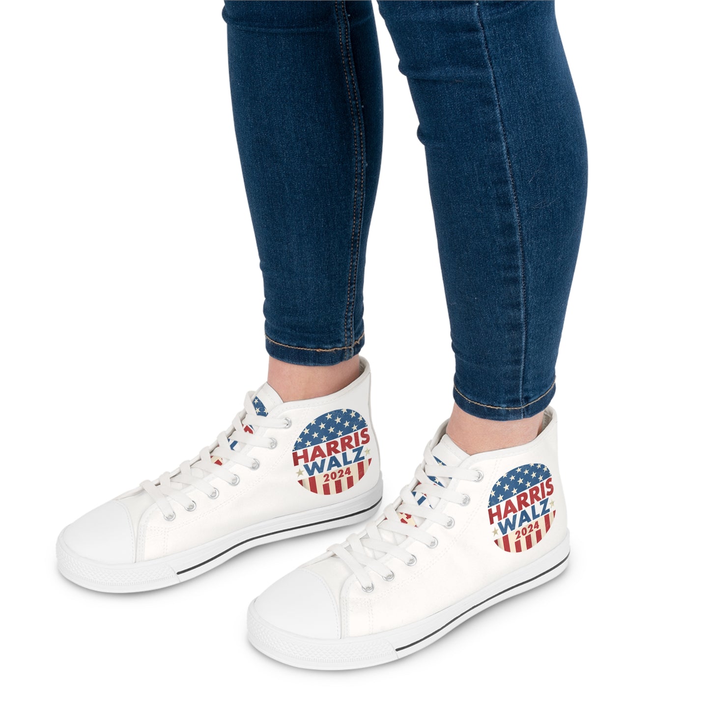 Harris Walz for President Chuck Women's High Top Sneakers