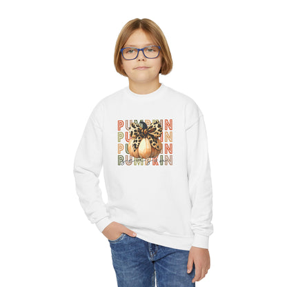 Pumpkin Season Youth Crewneck Sweatshirt