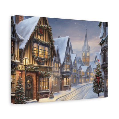 Christmas Village Canvas Art