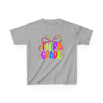 Neon Third Grade Back to School Kids Tee
