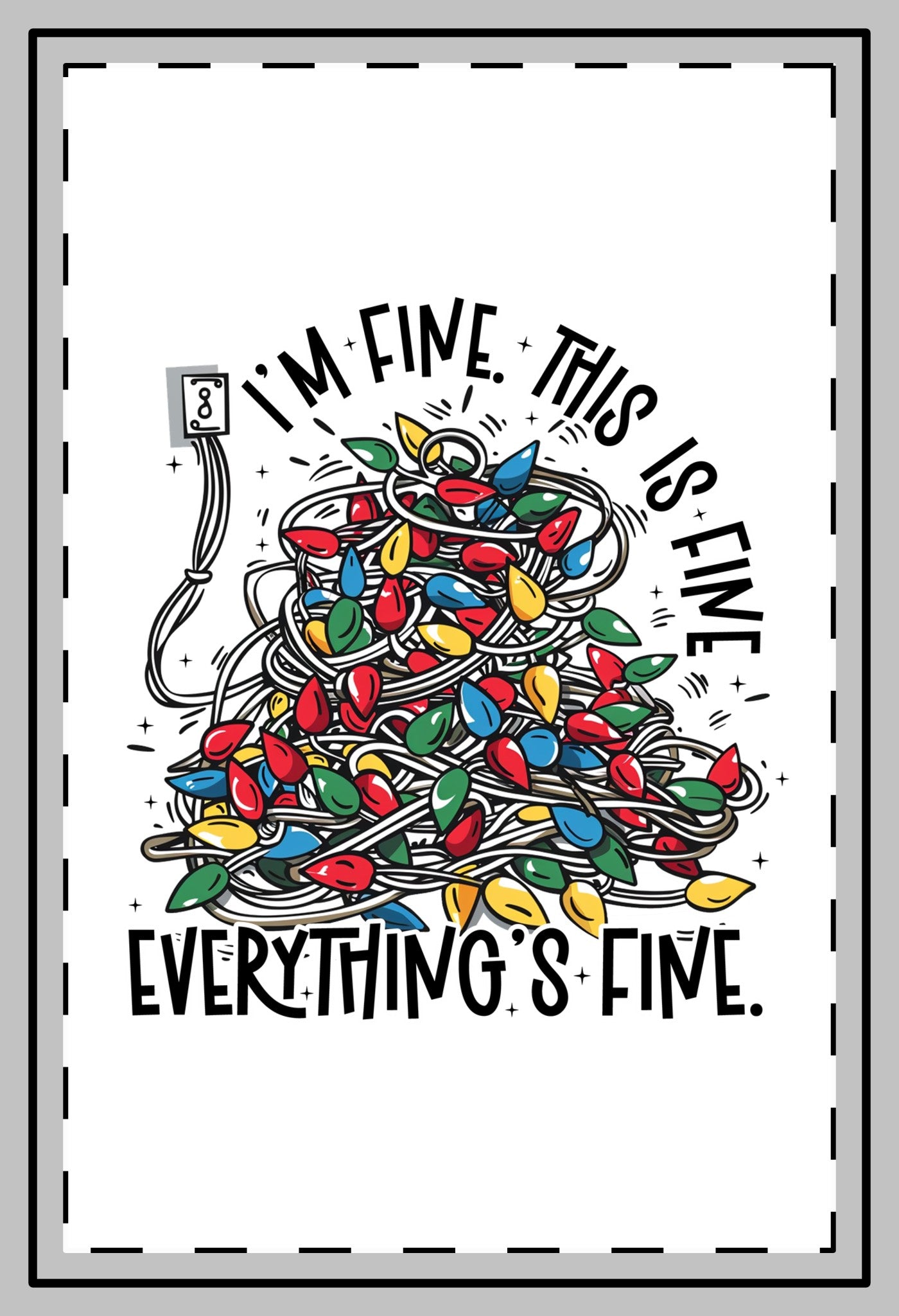 Everything's Fine Christmas Magnets