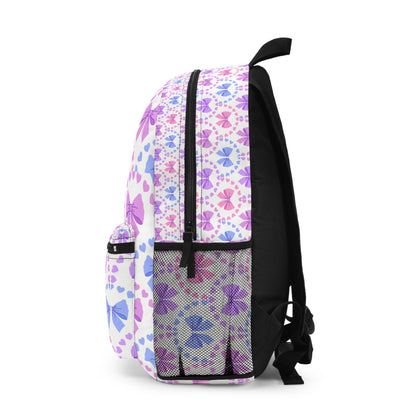 Pastel Bow Hearts Backpack