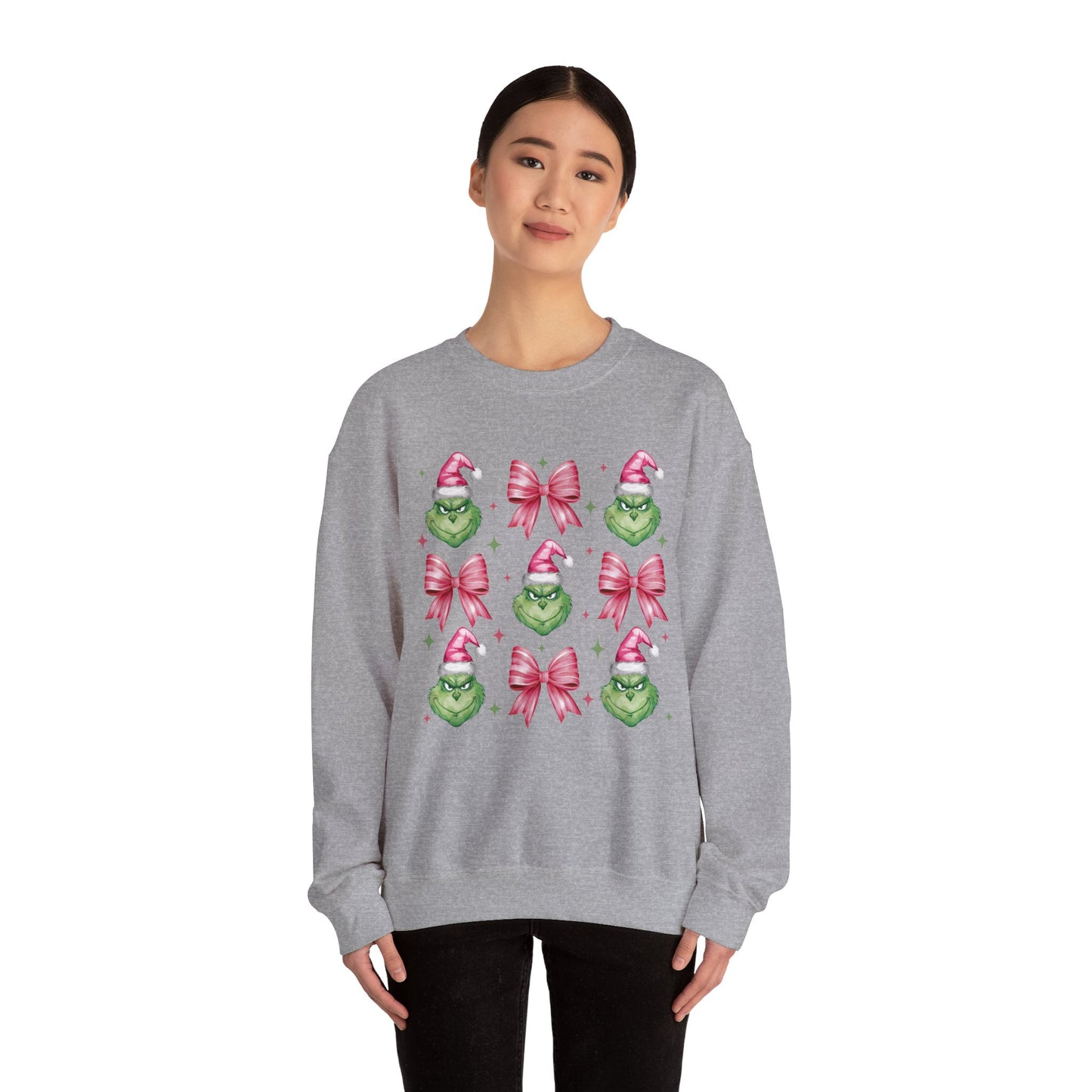 Coquette Grinch Christmas Sweatshirt