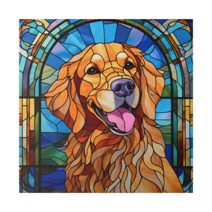 Golden Retriever Wall Art Matte Canvas