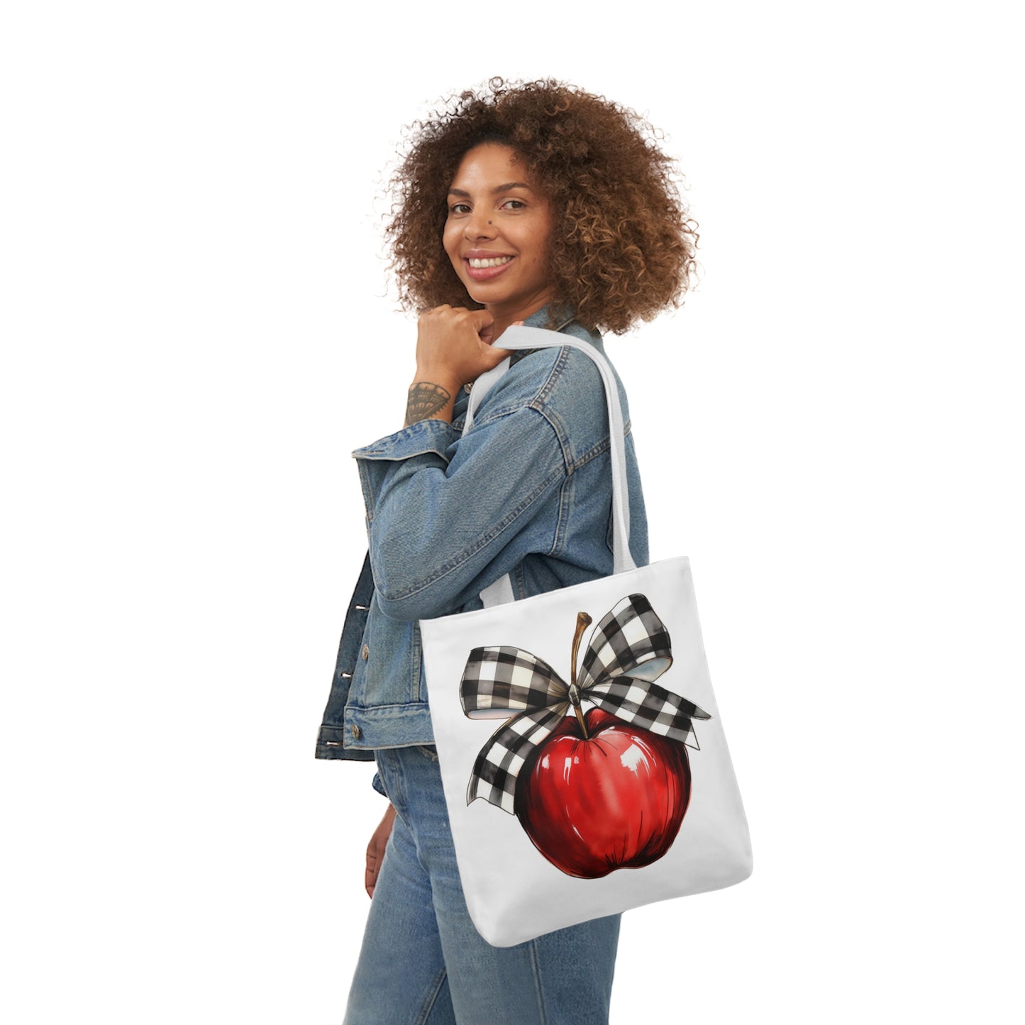 Teacher Apple Canvas Tote Bag